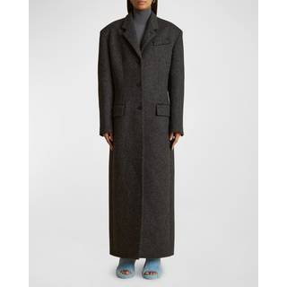 Khaite Bontin wool-blend coat - grey - L