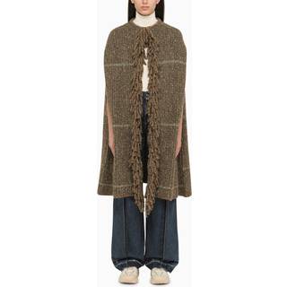 Stella McCartney Fringed poncho - multicoloured - M