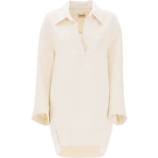 Khaite Kal wool-blend minidress - white - S