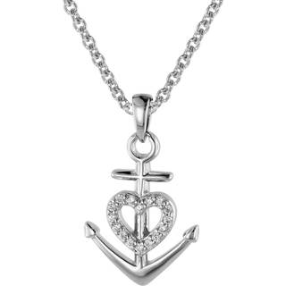 trendor 08813 Glaube Liebe Hoffnung Anhänger mit Damen-Halskette Silber 925