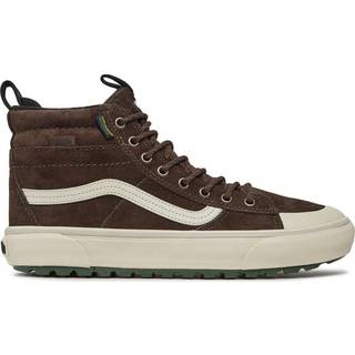 Vans Brown Leather Sneakers