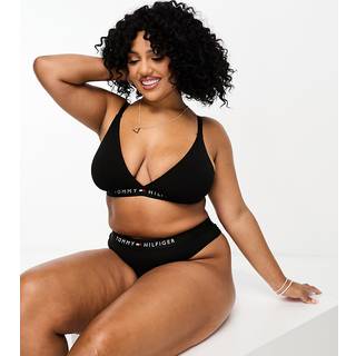 Tommy Hilfiger Unlined Triangle Bra - Black - X-Large