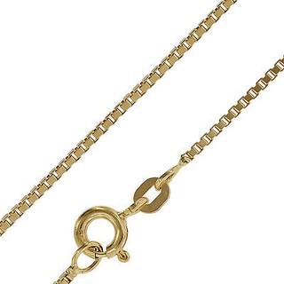 trendor 50873 Feine Venezianer Kette Gold 585/14K Collierkette 0,9 mm