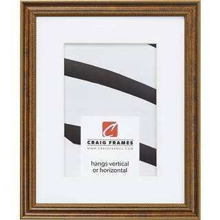 Craig Frames 314BR 18 x 24 tommer udsmykket bronze -billedramme matet for at vise et 12 x 18 tommer foto