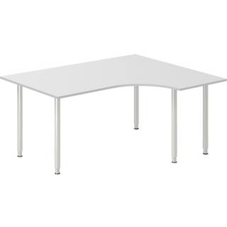 Skrivebord DNA, Lysgrå 1600x1200 mm Højre I-ben/Alugrå