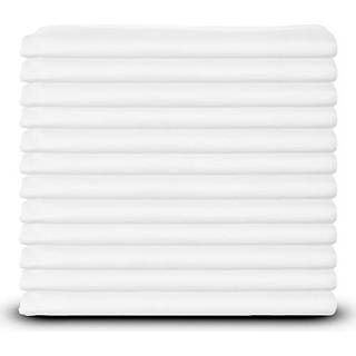 Hvide klassiske hvide bomuldspudebetrk Standardstrrelse St med 12 Svrvgtskvalitetspudebetrk med T-180 trdantal Elegant dobbeltsyet skrdde