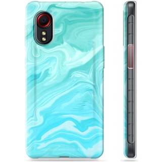 Samsung Galaxy Xcover 5 TPU Cover - Blå Marmor