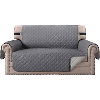 H.VersailTex Loveseat Couch Cover Reversible Couch Cover til 2 Pude Couch Water Resistent Furniture Protector Cover med elastisk rem til kæledyr