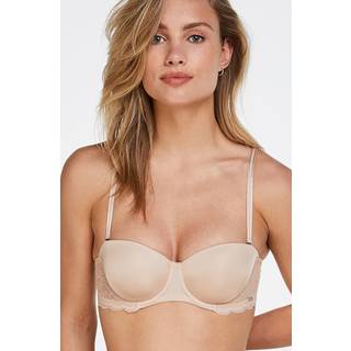 Hunkemöller Formstøbt stropløs bøjle-bh Angie Beige - 80C