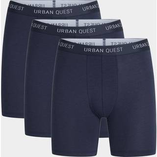 Urban Quest 3-pak Bambus Tights Herre - Str. L, Blå, Længere Ben til Komfortabel Træning