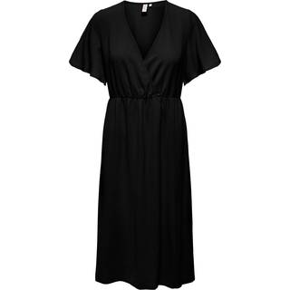 Mette Wrap Maxi Kjole - Sort - XS - ONLY