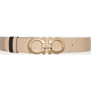 Ferragamo Gancini reversible leather belt - beige - 80CM