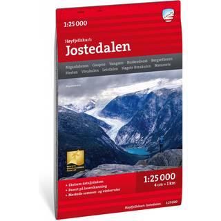 Calazo förlag Høyfjellskart Jostedalen 1:25.000 NoColour, OneSize