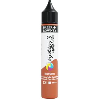 System 3 Fluid Acrylic - 29,5ml. Burnt Sienna