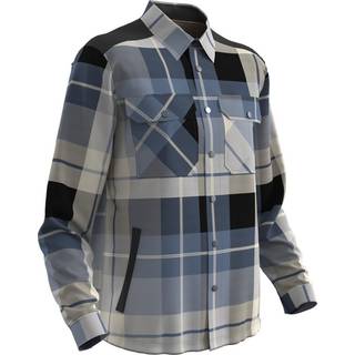 MASCOT® Flannel skjorte med fiberpelsfór Mørk Marine Ternet 23104-446-199 S