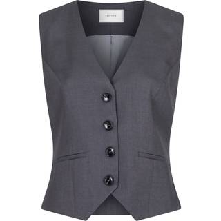 Neo Noir - Vendetta Melange Vest - Dark Grey