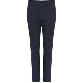 Cro Lina 7/8 W. Zip Jacquard Bukser 6841/4210 Blue Pattern (42, 72 cm)
