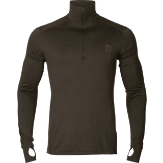 Härkila Base All Season Half Zip Shadow Brun - Härkila