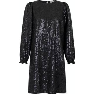 Neo Noir Isobel Sequins Kjole - Sort - str. 34