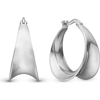 Christina Jewelry Creol Ellipse sølv øreringe