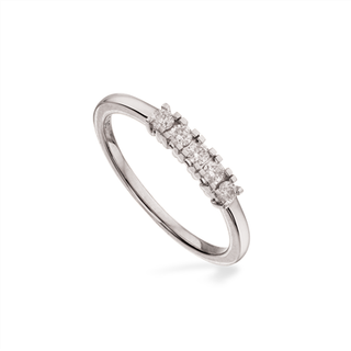 Kleopatra Ring 0,20 ct. i 14 Karat Hvidguld fra Scrouples