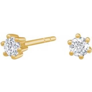 Afrodite ørestikker i14 kt. guld m. 0,10ct. diamanter