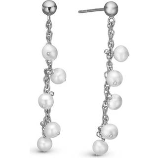 Christina Jewelry Dangling Pearls sølv ørehængere