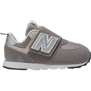 574 NEW-B Hook & Loop Sneakers, Raincloud/Silver Metallic, 23.5