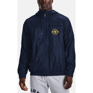 Jakke med hætte Under Armour UA Pjt Rock Q1 Woven Layer-NVY 1370457-408 Størrelse S