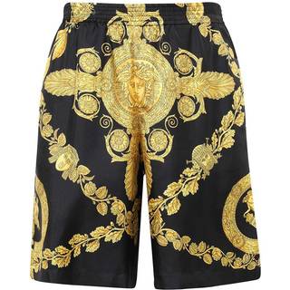 Versace Printed silk twill shorts - multicoloured - EU 50