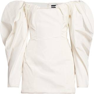 Jacquemus Off-shoulder minidress - white - S