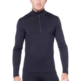 Icebreaker Men's 200 Oasis Longsleeve Half Zip Black, L