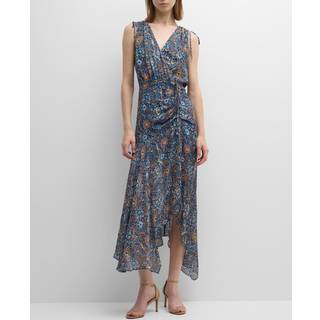 Veronica Beard Dovima floral silk midi dress - multicoloured - XS