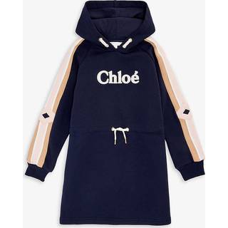 Chloé Logo Jogge-kjole Navyblå 10 Y  Marineblå  10 år  kvinde