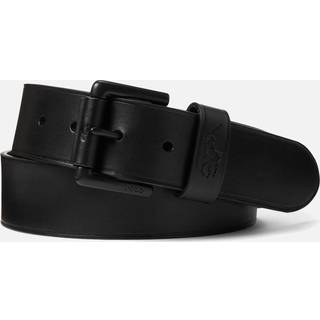 Polo Ralph Lauren Polo Ralph Lauren Dark Black Leather Pony Player Belt