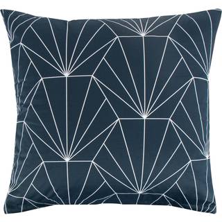 Pudebetræk 60x63 cm - Hexagon - mørkeblå - 100% Bomuldssatin