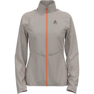 Odlo Women's Run Easy Warm Hybrid Jacket Silver Cloud/Live Wire, S