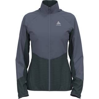 Odlo Women's Run Easy Warm Hybrid Jacket India Ink/Folkstone Gray, S
