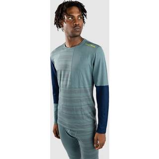 Ortovox 185 Rock'N'Wool Long Sleeve Merino undertøj Herrer størrelse S farve turkis