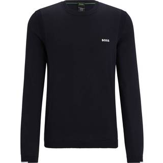 BOSS Green Herren Pullover blau unifarben