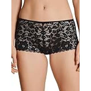Calida Natural Comfort Lace Hipster Panty - Black - Small