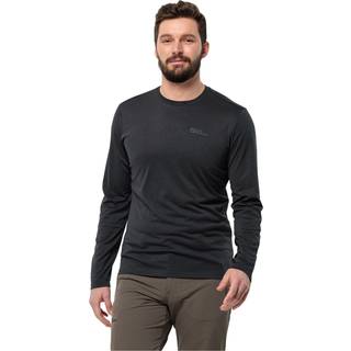 Trøje til herre – Jack Wolfskin Sky Thermal LS T M – Sort - Small