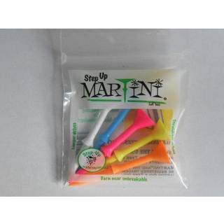 Martini 3 1/4 """" step-up assorterede golf tees- pack af 2 (10 tees)