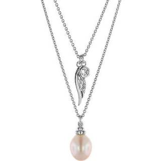 trendor 75064 Kette für Damen 925 Silber mit Süßwasserperle und Zirkonia