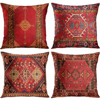 Britimes kaste pude d?kker geometrisk kilim marokkansk boligindretning s?t med 4 oriental