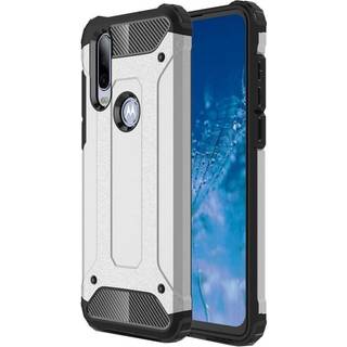 Motorola One Action Armor Guard Håndværkercover - Sølv