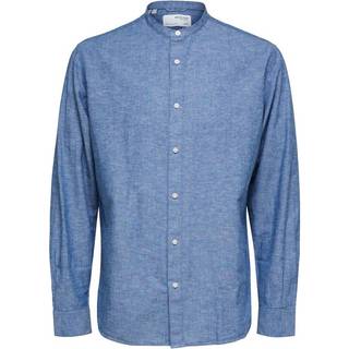 SLHREGNEW-LINEN SHIRT LS CHINA W