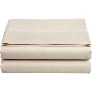 Luksus fladt ark på Amazon Elegant Comfort Wrinkle-Free 1500 Premier Hotel Quality 1-Piece Flat Sheet Twin/Twin XL Size Cream