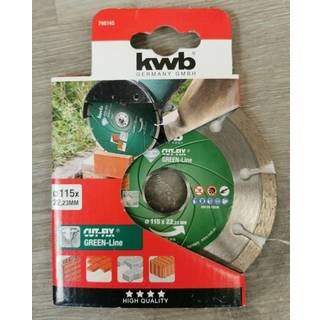 kwb Green-Line diamant skæreskive, Ø115 x 1,2 x 22,23 mm