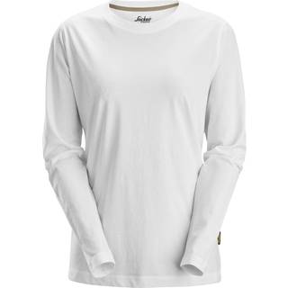 Snickers 2497 dame t-shirt med lange ærmer hvid 2XL